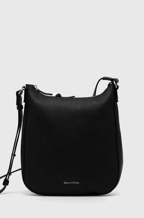 Usnjena torbica Marc O'Polo črna barva, 40219650801109