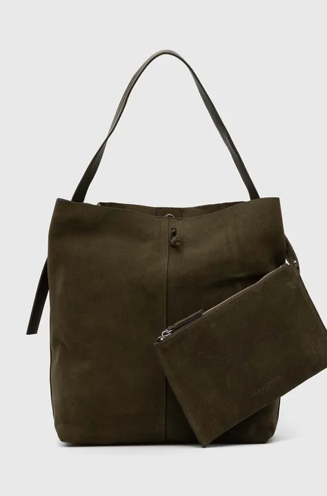 Τσάντα σουέτ Marc O'Polo χρώμα: πράσινο, 40212191101304