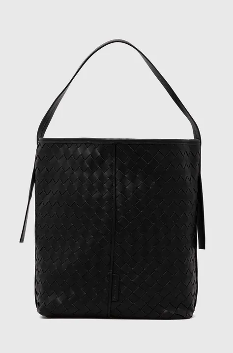 Usnjena torbica Marc O'Polo črna barva, 40212191101139