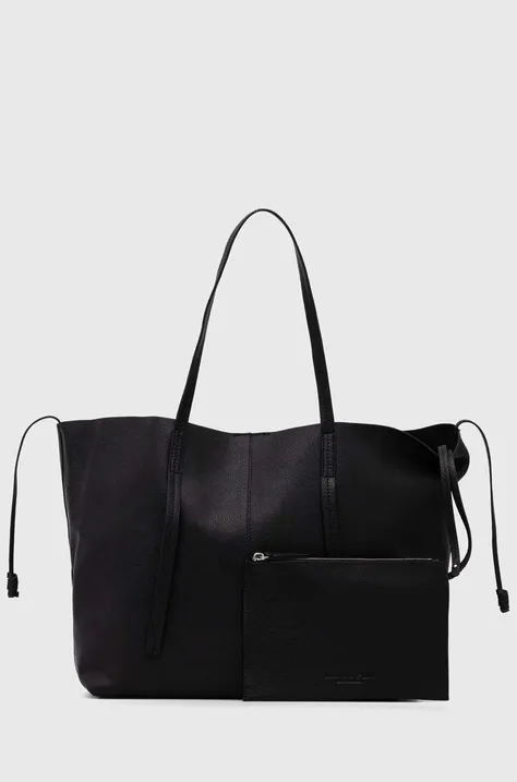 Δερμάτινη τσάντα Marc O'Polo χρώμα: μαύρο, 40212190301138