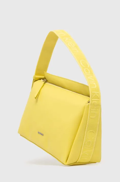 Kabelka Calvin Klein žltá farba,K60K611661
