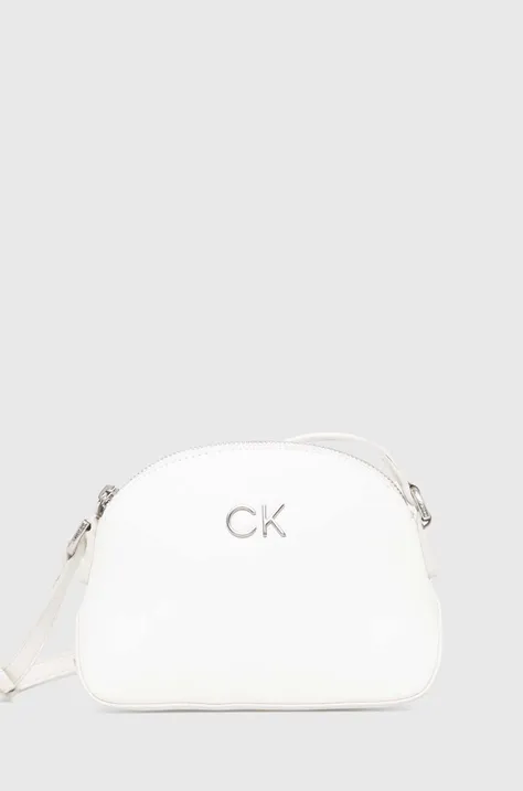 Τσάντα Calvin Klein χρώμα: άσπρο