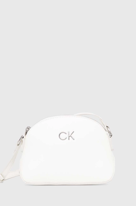 Kabelka Calvin Klein bílá barva