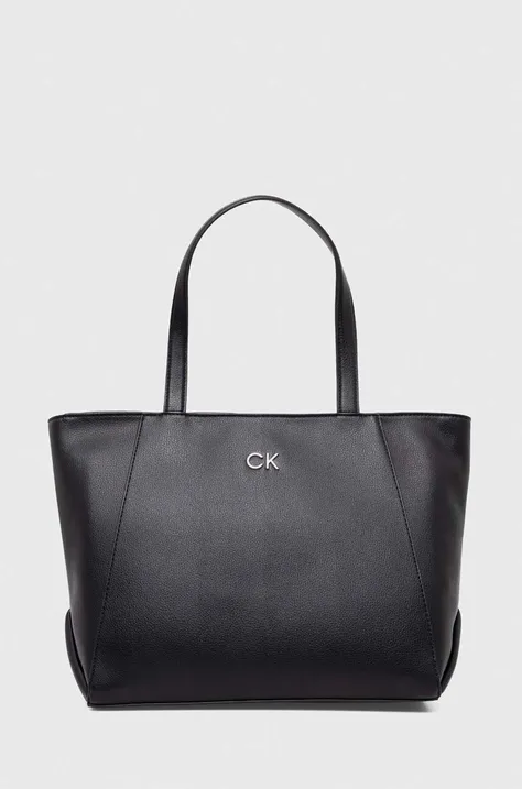 Kabelka Calvin Klein černá barva, K60K611766