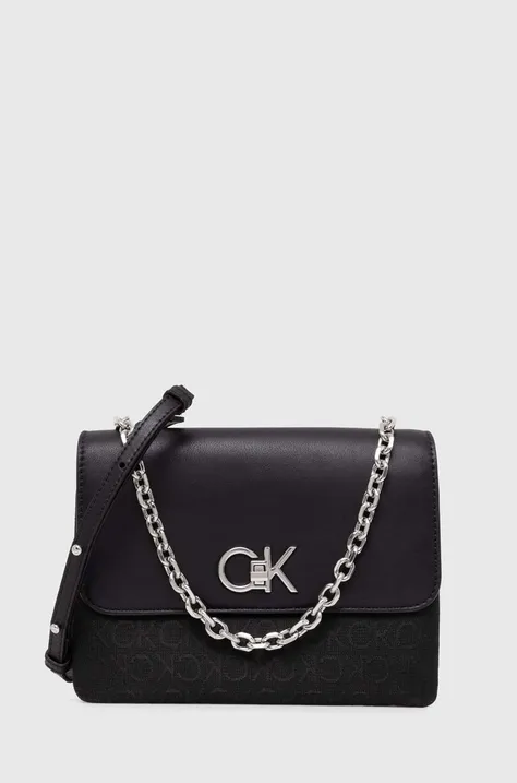 Kabelka Calvin Klein čierna farba, K60K611877