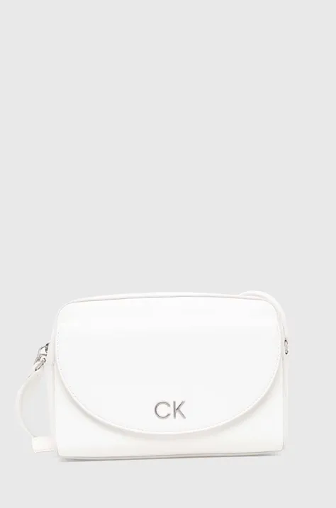 Kabelka Calvin Klein biela farba,K60K611914