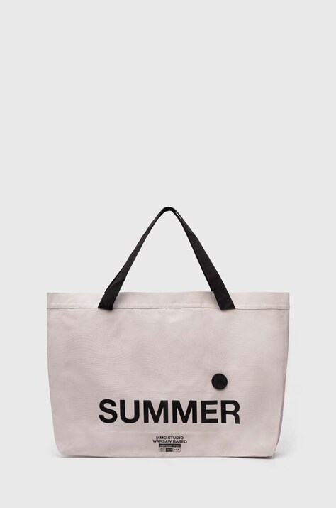 Τσάντα MMC STUDIO χρώμα: μπεζ, SUMMERBIG.BAG