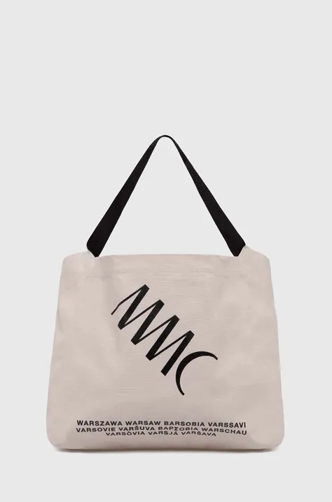 Памучна чанта MMC STUDIO в бежово LOGO.BAG