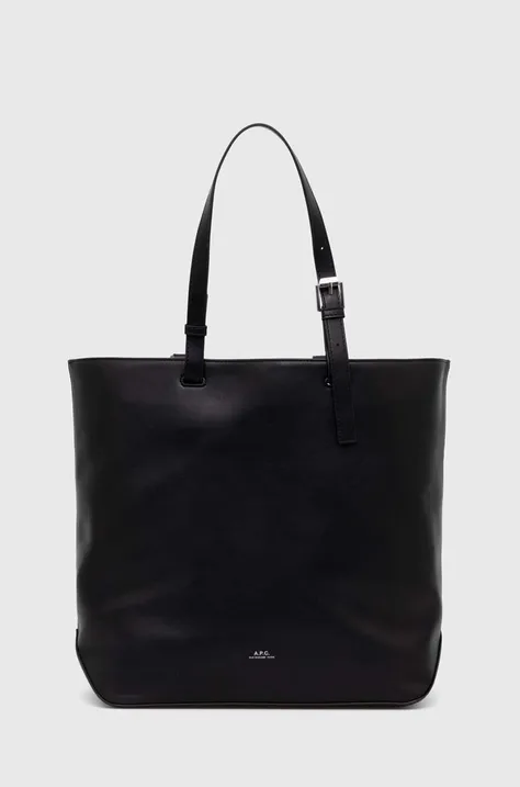 Τσάντα A.P.C. Cabas Nino Small χρώμα: μαύρο, PUAAT.H61863.LZZ