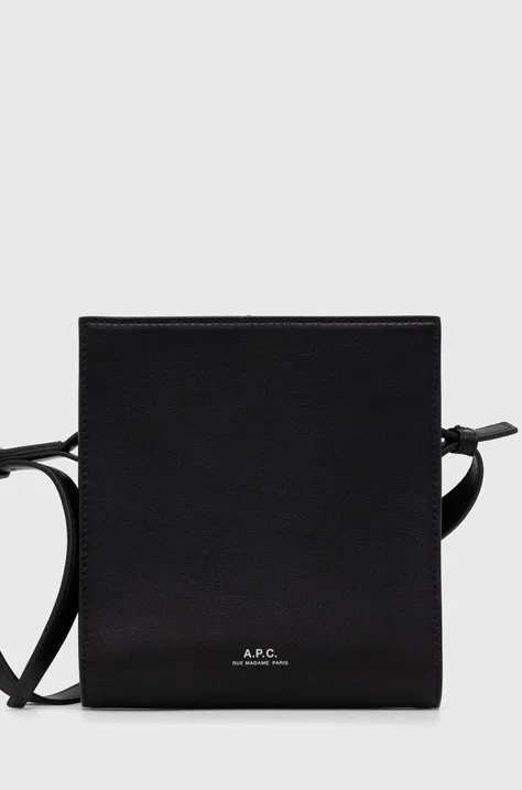 Τσάντα A.P.C. Sac Nino χρώμα: μαύρο, PUAAT.H61891.LZZ