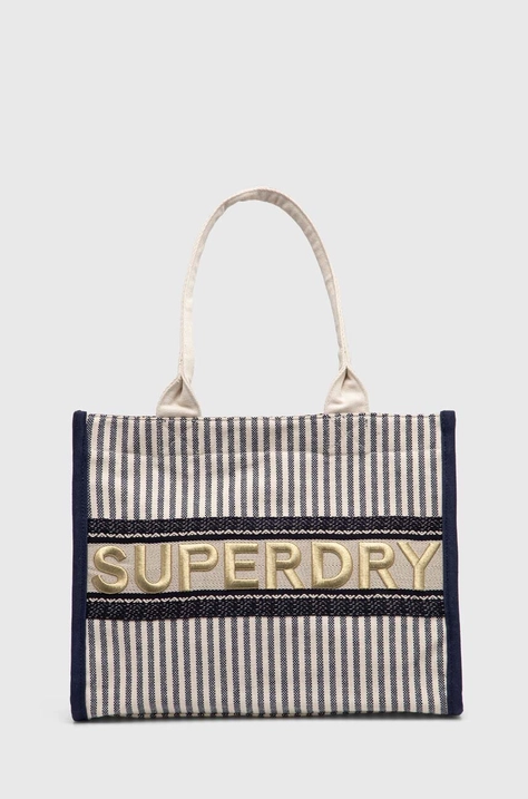 Kabelka Superdry tmavomodrá barva