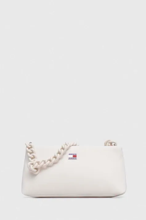 Τσάντα Tommy Jeans χρώμα: άσπρο