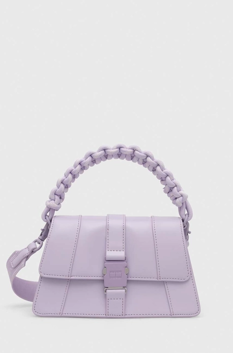 Tommy Jeans poșetă culoarea violet, AW0AW15952