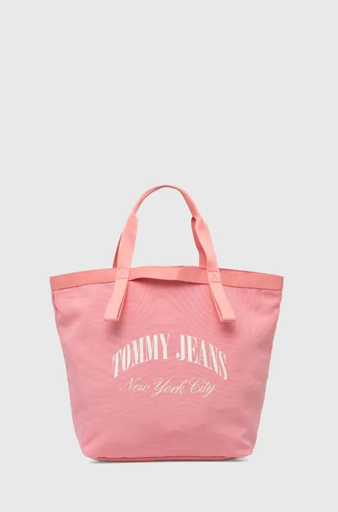 Torbica Tommy Jeans roza barva, AW0AW15953