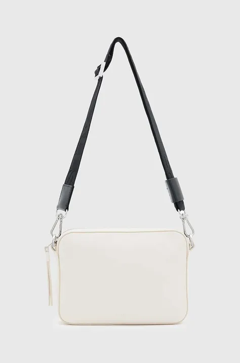 Шкіряна сумочка AllSaints LUCILE колір білий