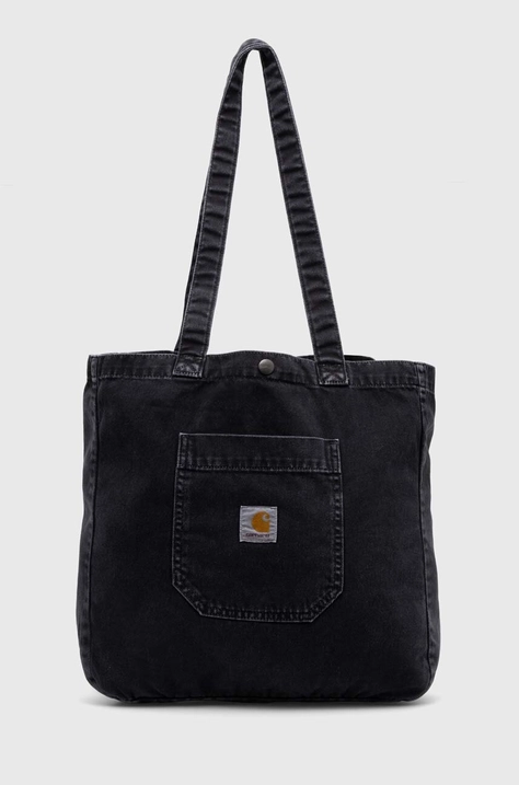 Хлопковая сумка Carhartt WIP Garrison Tote цвет чёрный I033157.894J