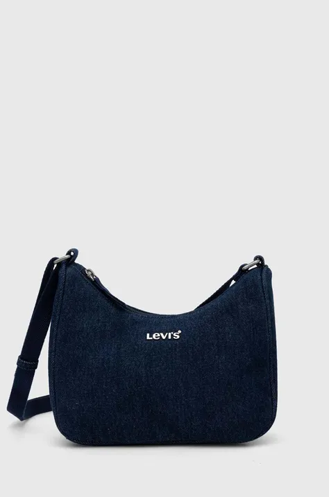 Levi's torebka jeansowa kolor niebieski