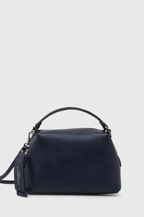 Gianni Chiarini poșetă de piele culoarea bleumarin, BS 8145/COMM GRN