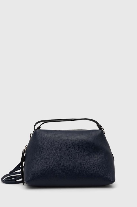 Kožená kabelka Gianni Chiarini tmavomodrá barva, BS 8148/COMM GRN