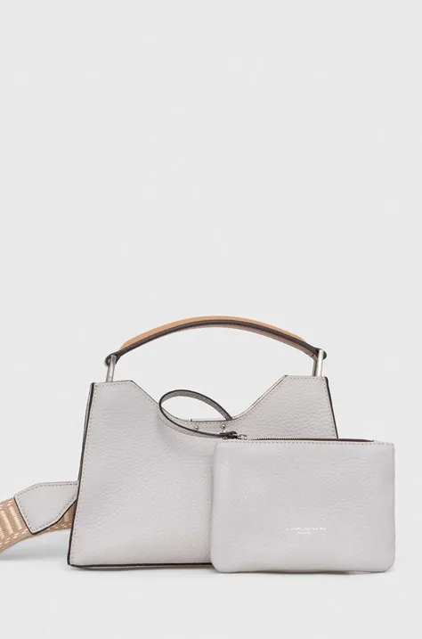Кожаная сумочка Gianni Chiarini цвет серый