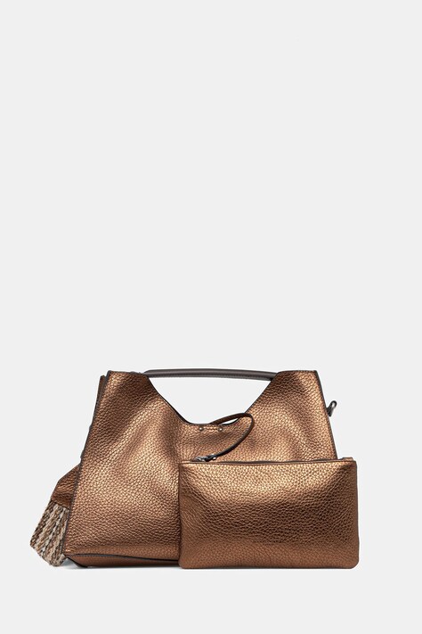 Кожаная сумочка Gianni Chiarini цвет серый