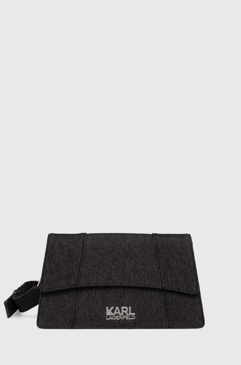 Karl Lagerfeld poseta culoarea negru