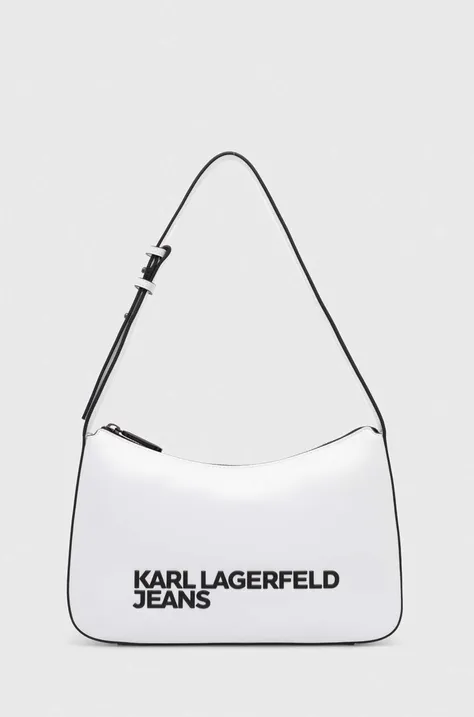 Torbica Karl Lagerfeld Jeans bela barva