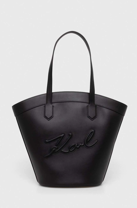 Karl Lagerfeld poseta culoarea negru