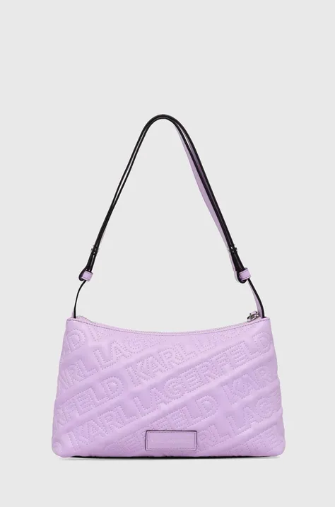 Τσάντα Karl Lagerfeld χρώμα: μοβ