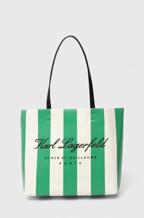 Kabelka Karl Lagerfeld zelená farba