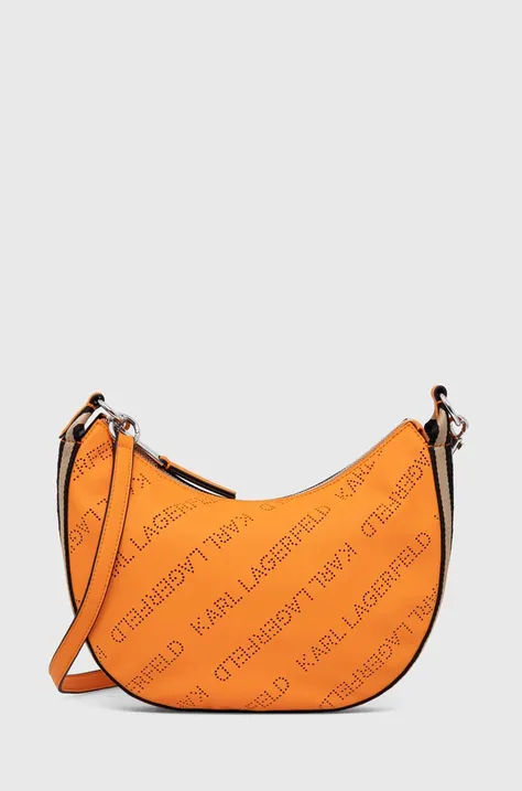 Torbica Karl Lagerfeld oranžna barva