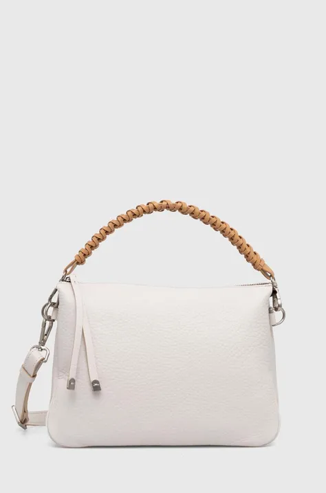 Δερμάτινη τσάντα Gianni Chiarini χρώμα: άσπρο