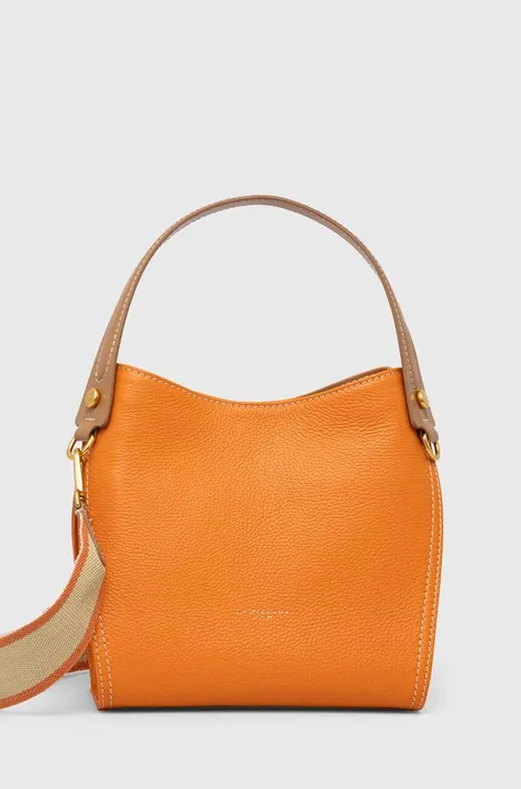 Δερμάτινη τσάντα Gianni Chiarini χρώμα: πορτοκαλί