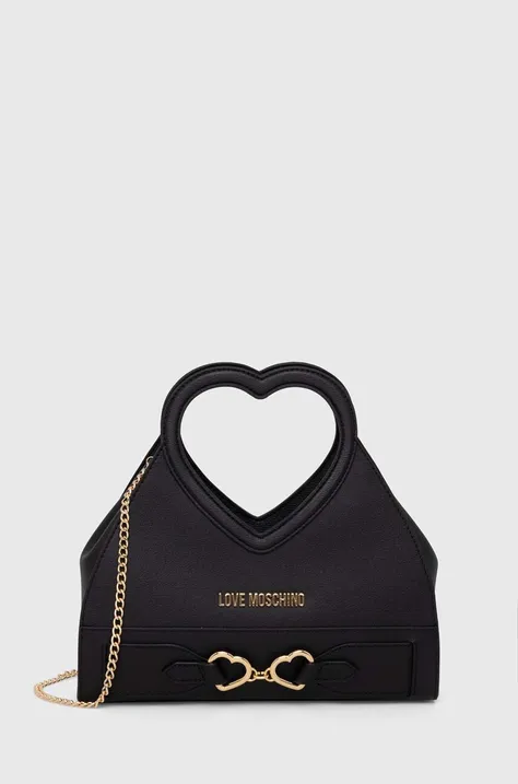 Love Moschino borsa a mano in pelle colore nero