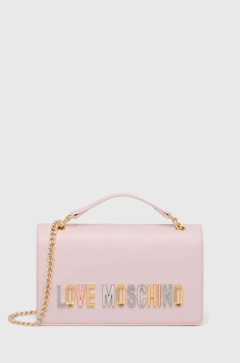 Τσάντα Love Moschino χρώμα: ροζ