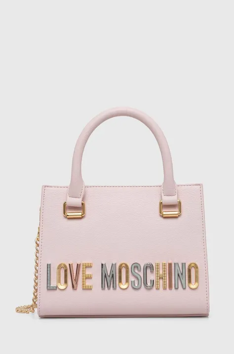 Kabelka Love Moschino ružová farba