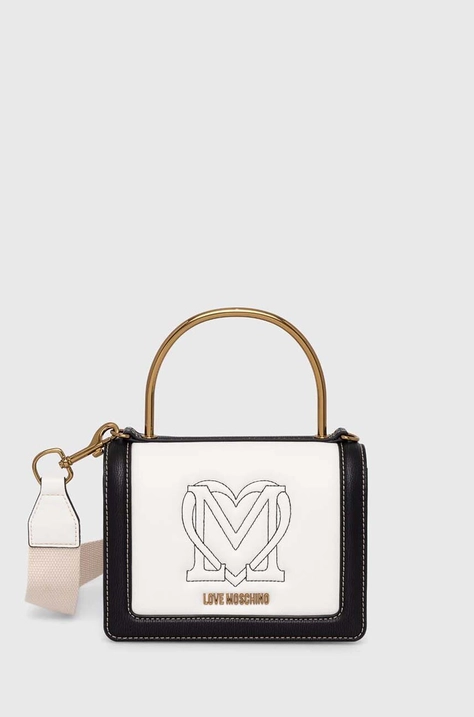 Τσάντα Love Moschino χρώμα: άσπρο