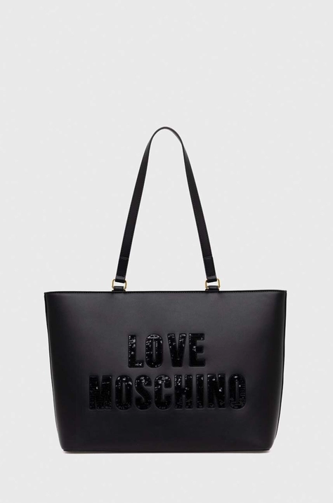 Kabelka Love Moschino čierna farba