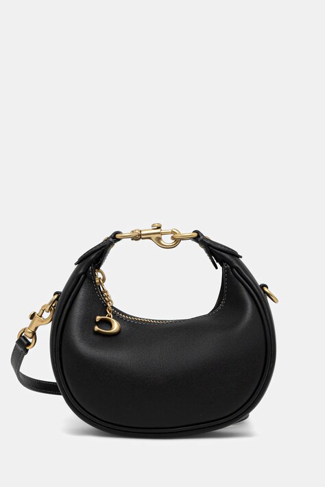 Coach poșetă de piele culoarea negru, CR508