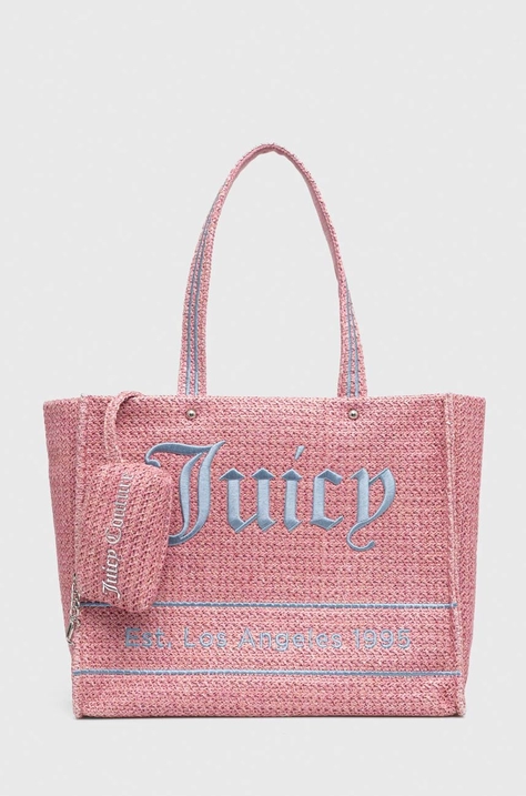 Τσάντα παραλίας Juicy Couture χρώμα: ροζ