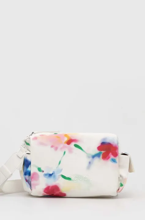 Τσάντα Desigual LIQUIDFLOWER HABA χρώμα: άσπρο, 24SAXP69