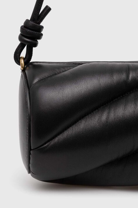 Шкіряна сумочка Fiorucci Black Leather Mella Bag — фото 3