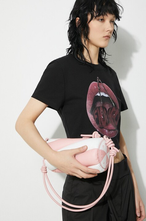 Шкіряна сумочка Fiorucci Bicolor Leather Mella Bag — фото 7
