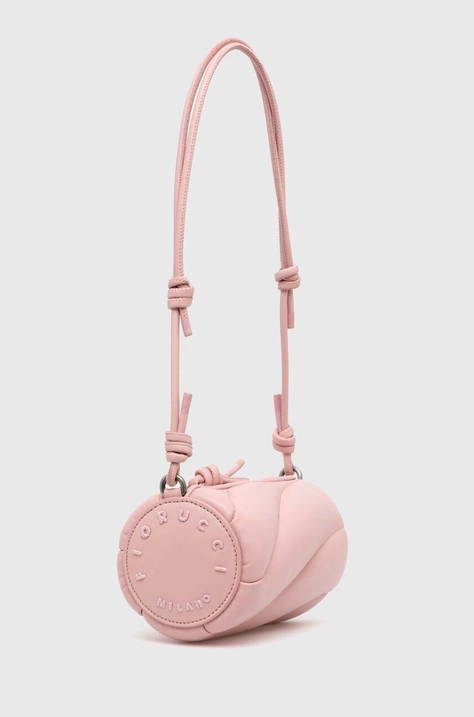 Кожаная сумочка Fiorucci Baby Pink Leather Mini Mella Bag цвет розовый U01FPABA002LE04PN02