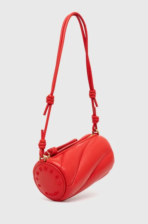 Kožená kabelka Fiorucci Mini Mella červená barva, U01FPABA002LE04RD01