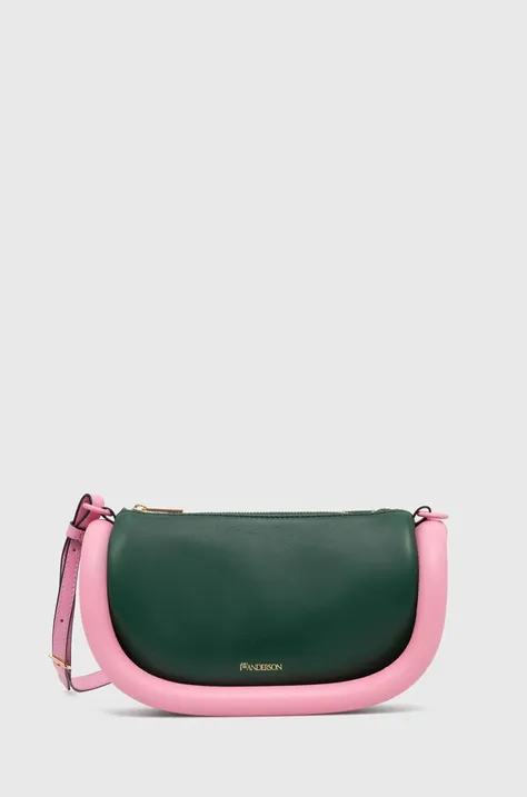 JW Anderson leather handbag The Bumper-12 green color HB0578.LA0320.566