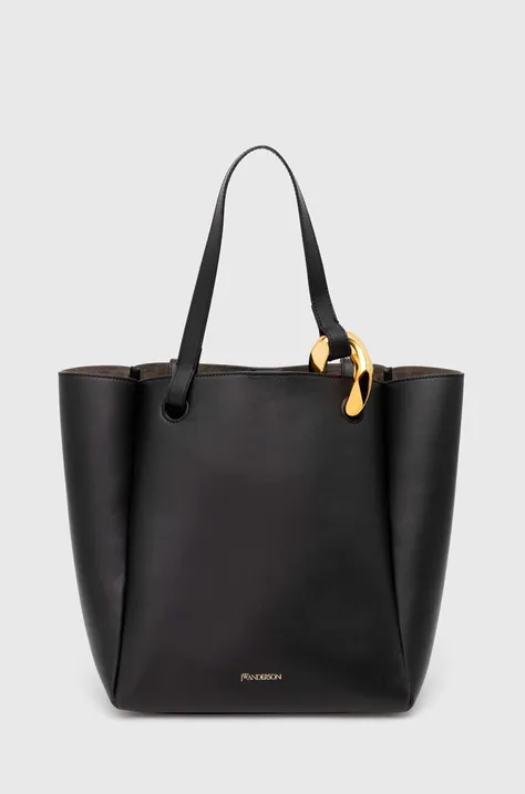 JW Anderson leather handbag Corner Tote black color HB0547.LA0307.999