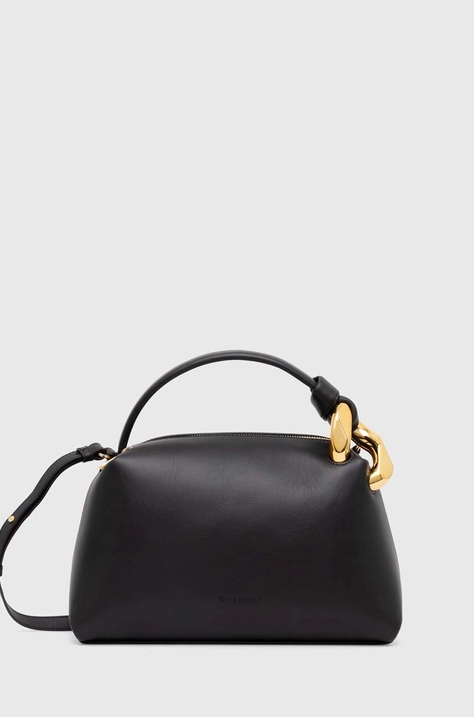 JW Anderson poseta de piele Corner Bag culoarea negru, HB0557.LA0307.999