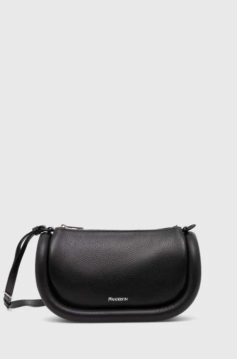 JW Anderson leather handbag The Bumper-12 black color HB0570.LA0107.999