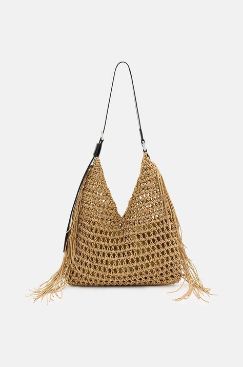 AllSaints torebka SABINE SHOULDER BAG kolor beżowy W080XA